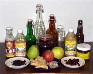 Kombucha bottles flavors